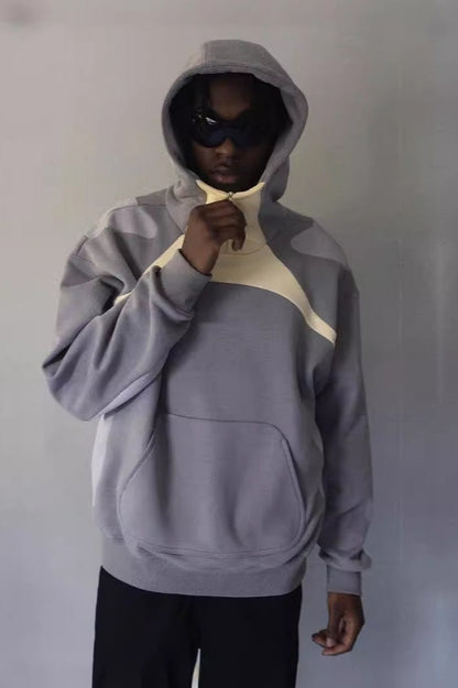 Color Block Zip Hoodie