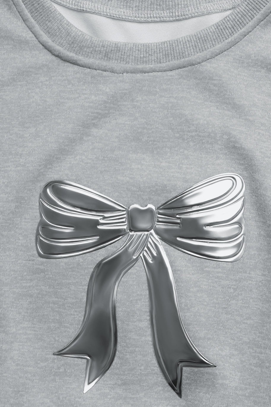 Bow Oversize Crewneck Sweatshirt
