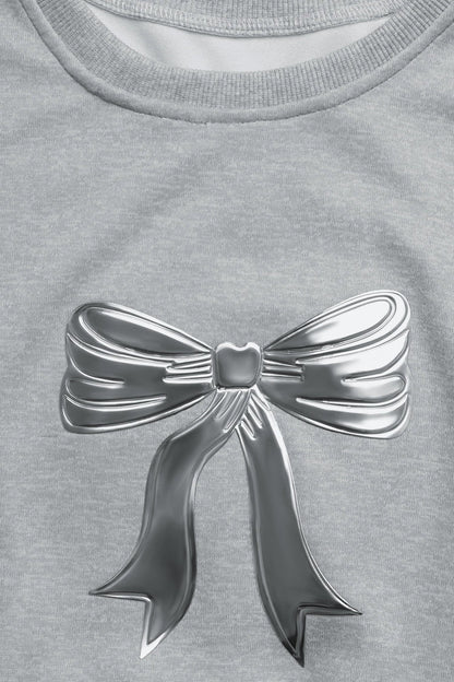 Bow Oversize Crewneck Sweatshirt