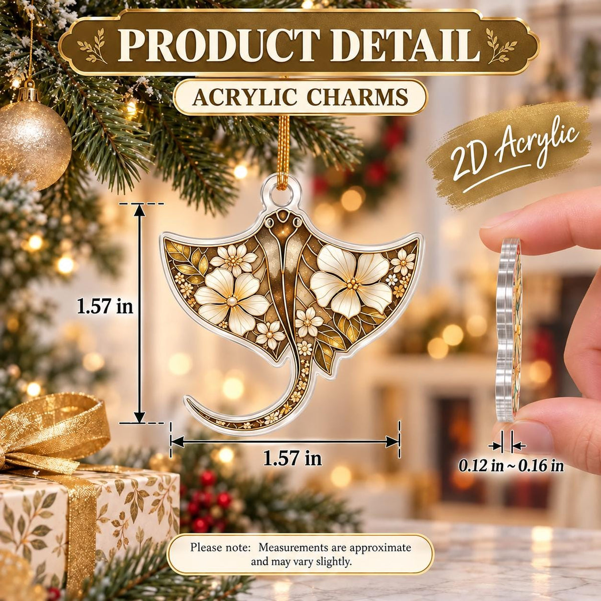 Romantic Paris Christmas Advent Calendar 2026, 24 Acrylic Ornament Countdown, Feminine Holiday Gift for Her