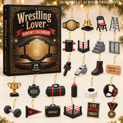 Wrestling Lover Advent Calendar 2026 - 24-Day Festive Countdown, Acrylic Charms Blind Box - Gift For Sport Lovers