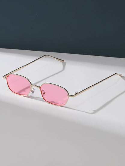 Women’s Metal Frame Tinted Lens Fashion Sunglasses
