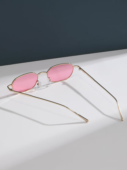 Women’s Metal Frame Tinted Lens Fashion Sunglasses