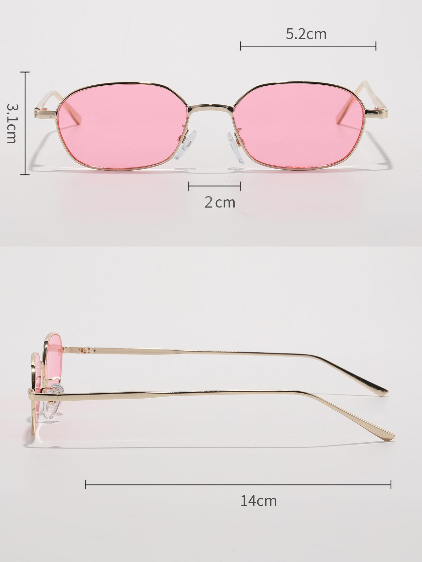 Women’s Metal Frame Tinted Lens Fashion Sunglasses