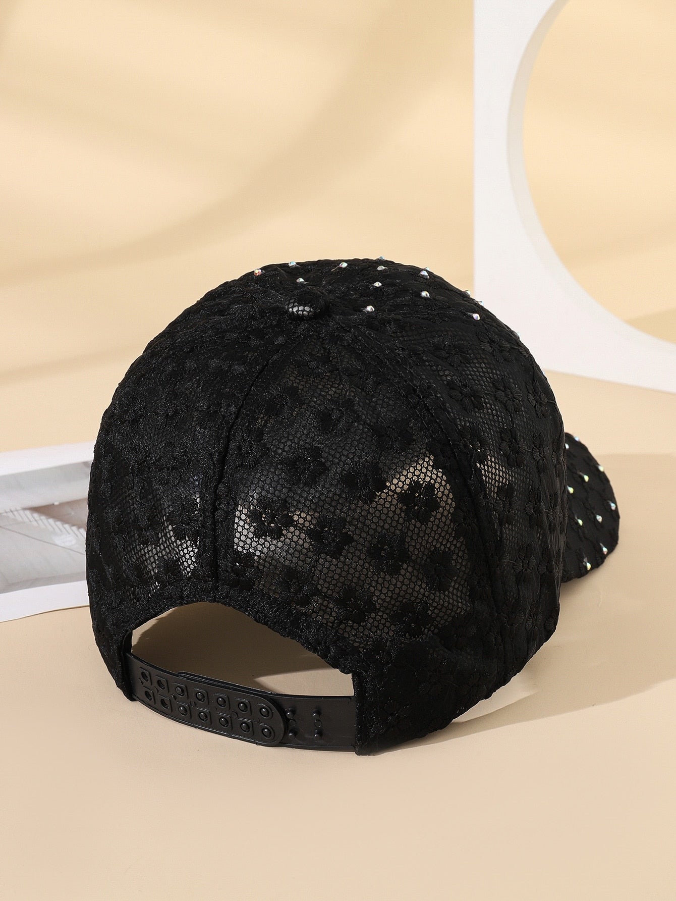 Lace Rhinestone Decor Party Baseball Cap