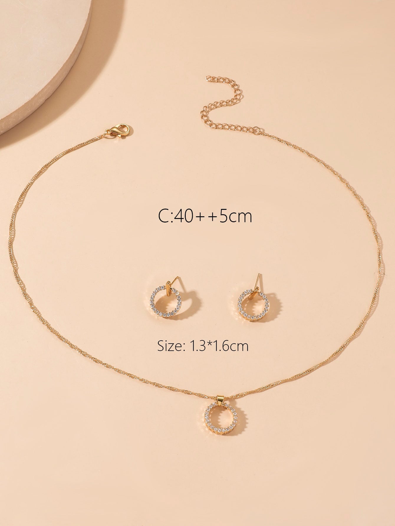 Copper Glass Butterfly Heart Flower Earrings and Necklace Set ( 3pcs)