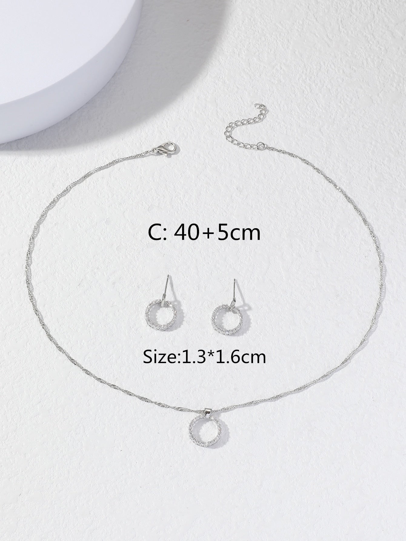 Elegant 3pcs Butterfly Heart Flower Jewelry Set for Women