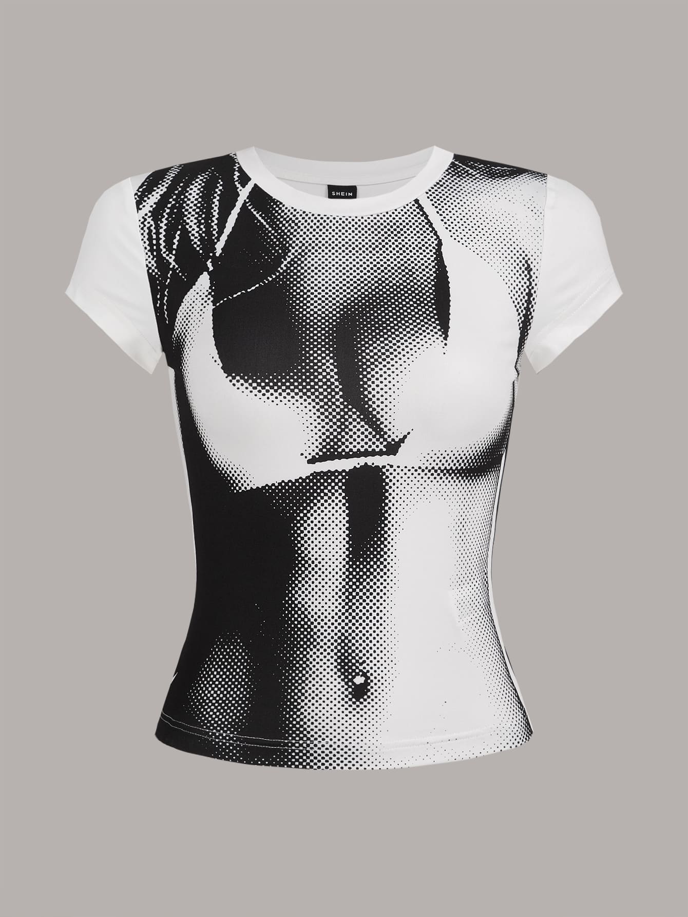 Body Heat Map Print Summer Tee