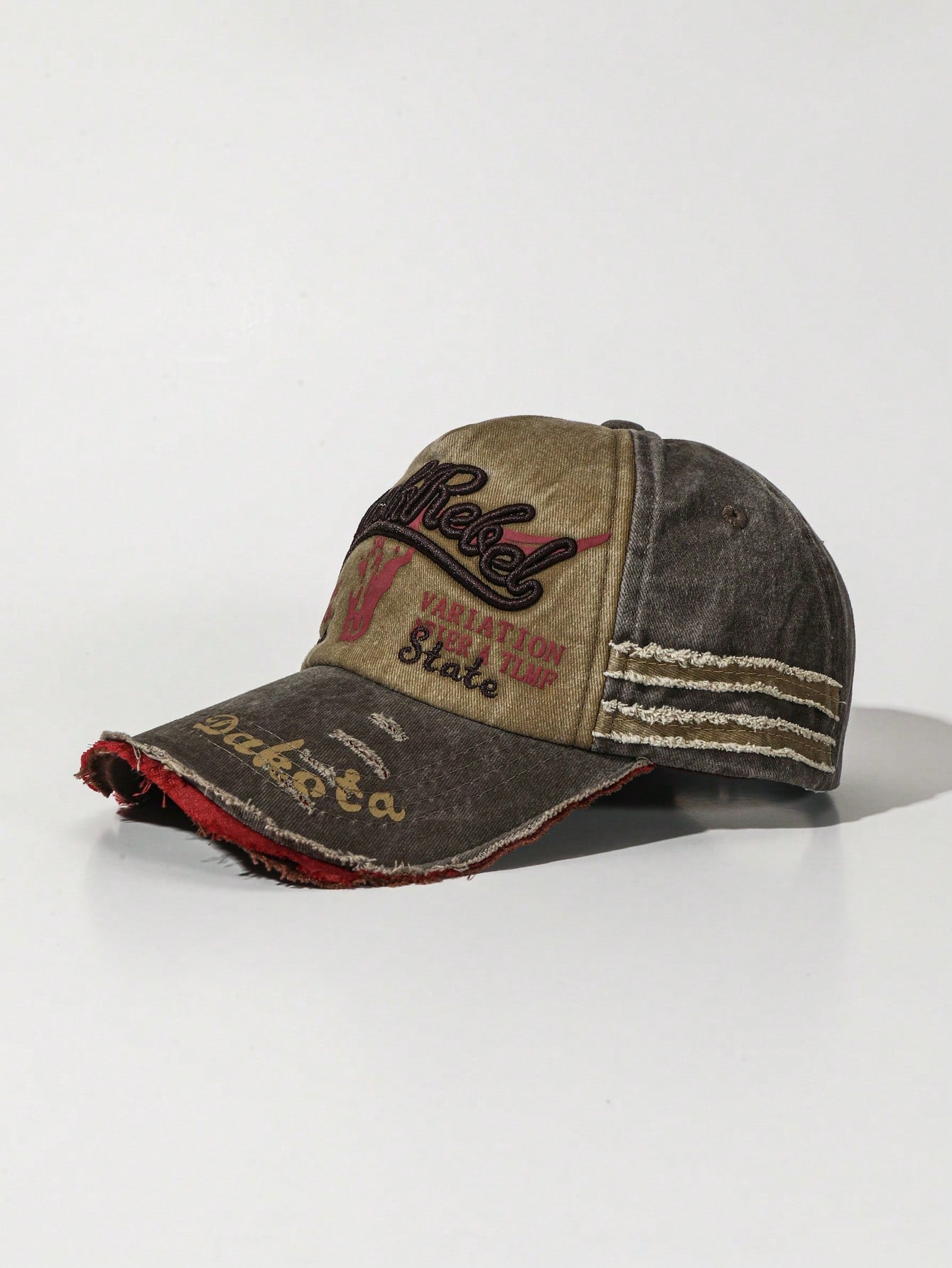 Grunge Punk Street Letter Embroidered Baseball Cap