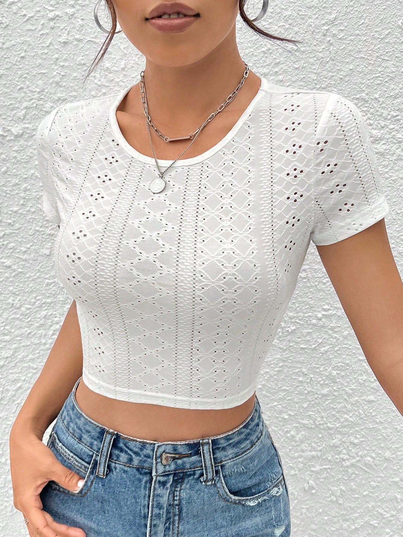 Tie Back Crop Schiffy Tee