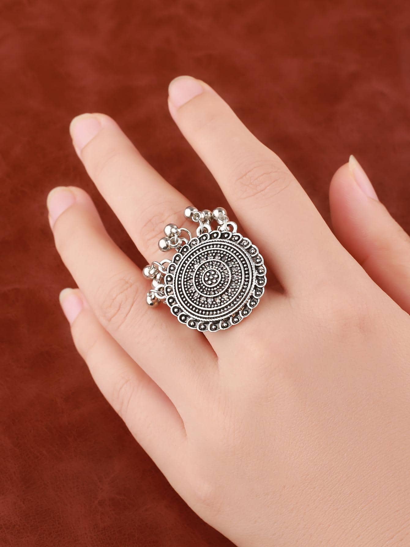 Vintage Boho Commemorative Travel Ring