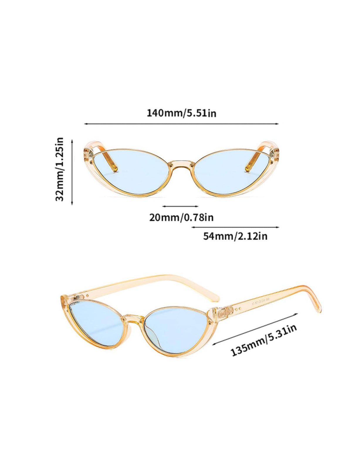Women's Elegant Cat Eye Fashion Glasses Retro Shades