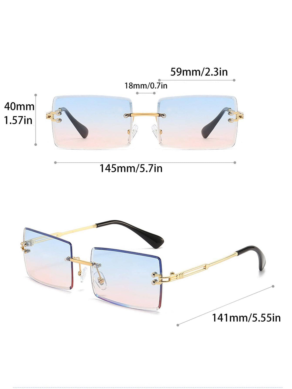 Women’s Square Frame Vintage Fashion Shades