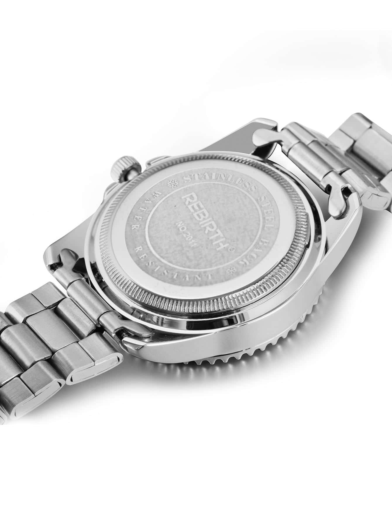 Rhinestone Round Dial Quartz Watch