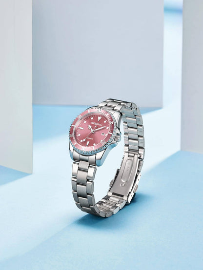 Rhinestone Round Dial Quartz Watch