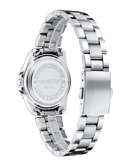 Rhinestone Round Dial Quartz Watch