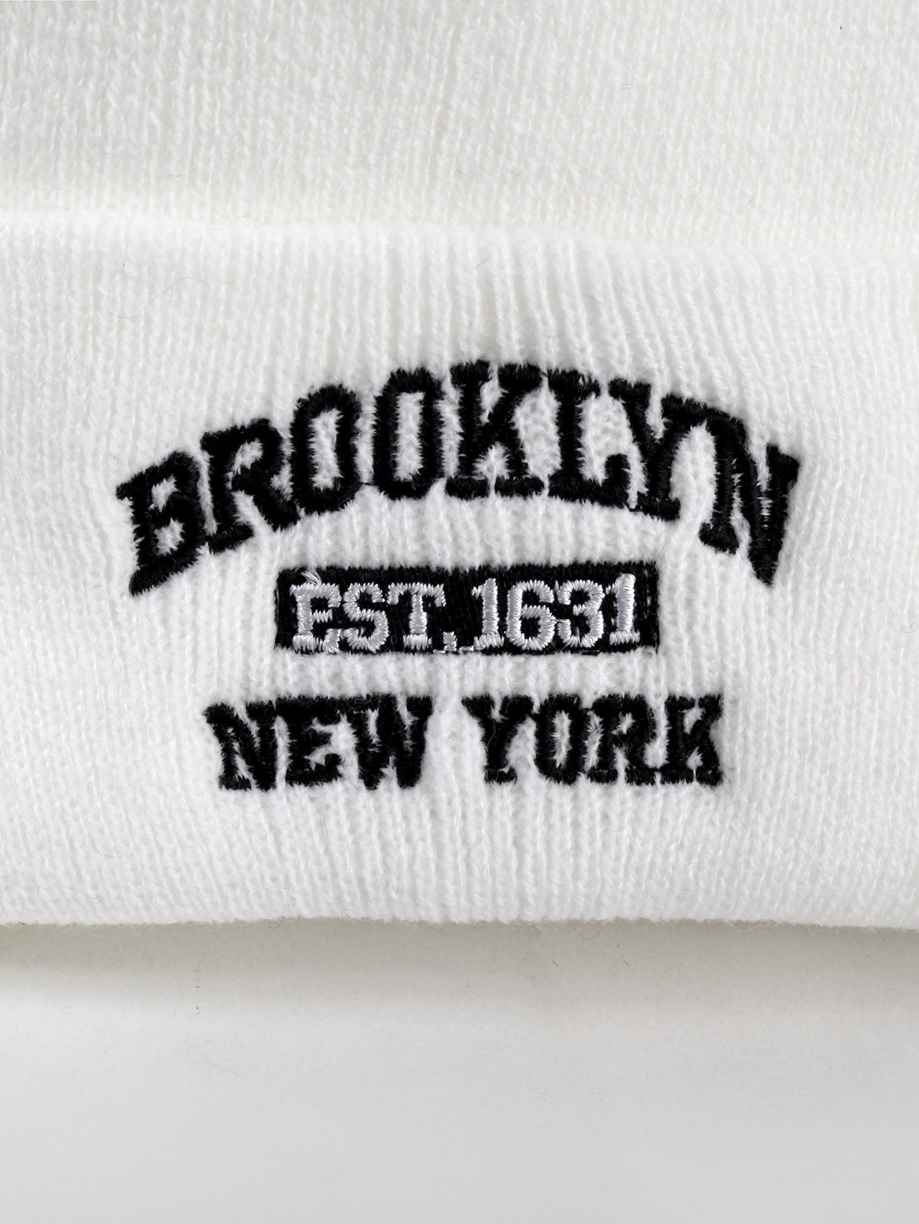 Women's Brooklyn Letter Knit Beanie Winter Hat