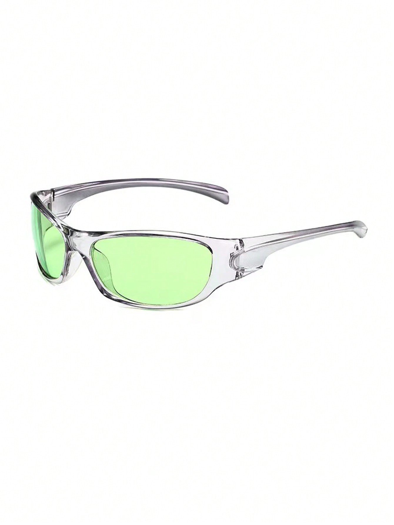 MEIRONG Y2K Green Retro Punk Oval Sunglasses for Women