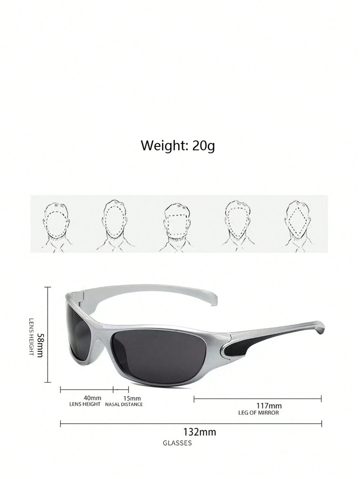 MEIRONG Y2K Green Retro Punk Oval Sunglasses for Women
