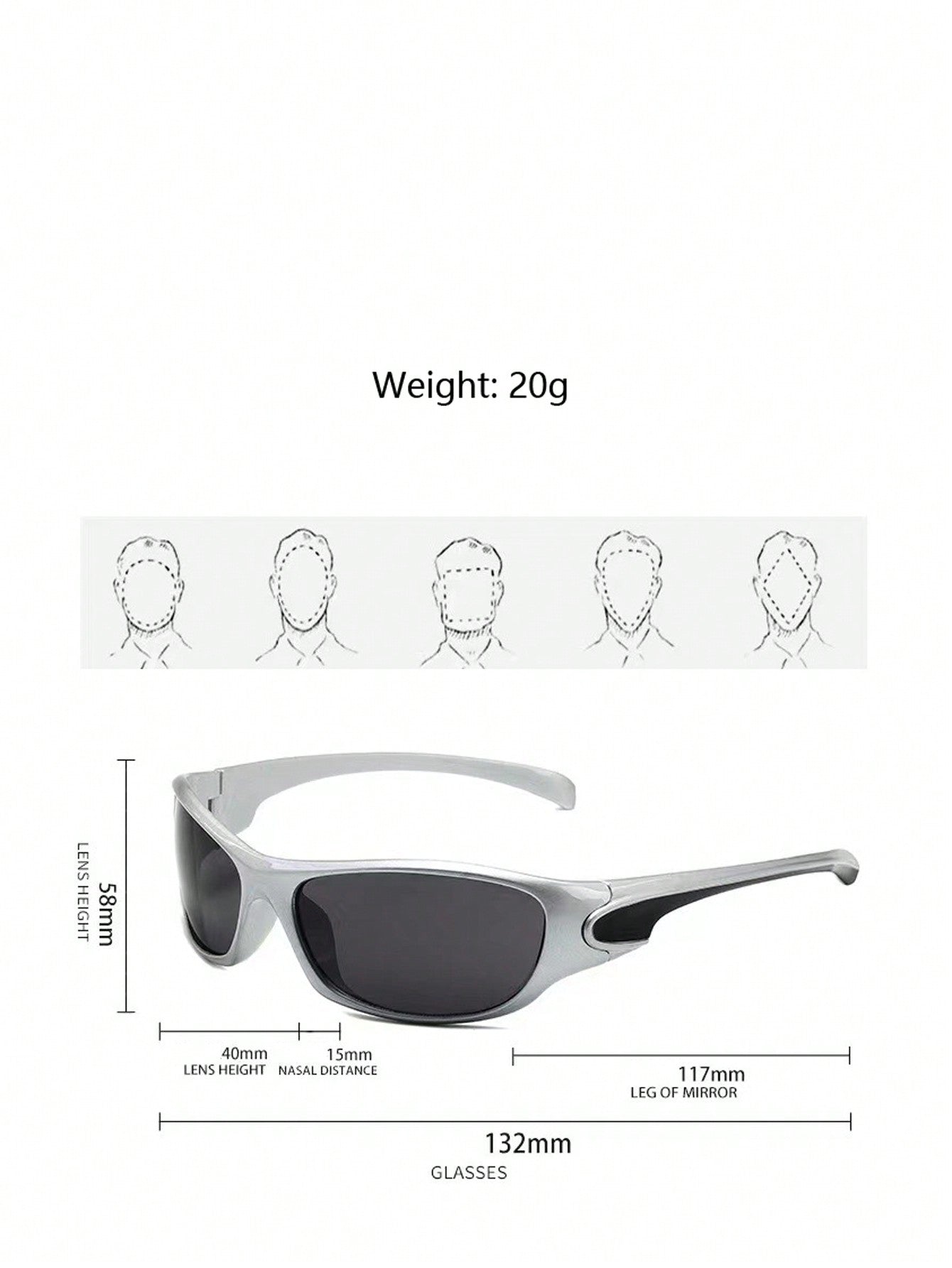 MEIRONG Y2K Green Retro Punk Oval Sunglasses for Women