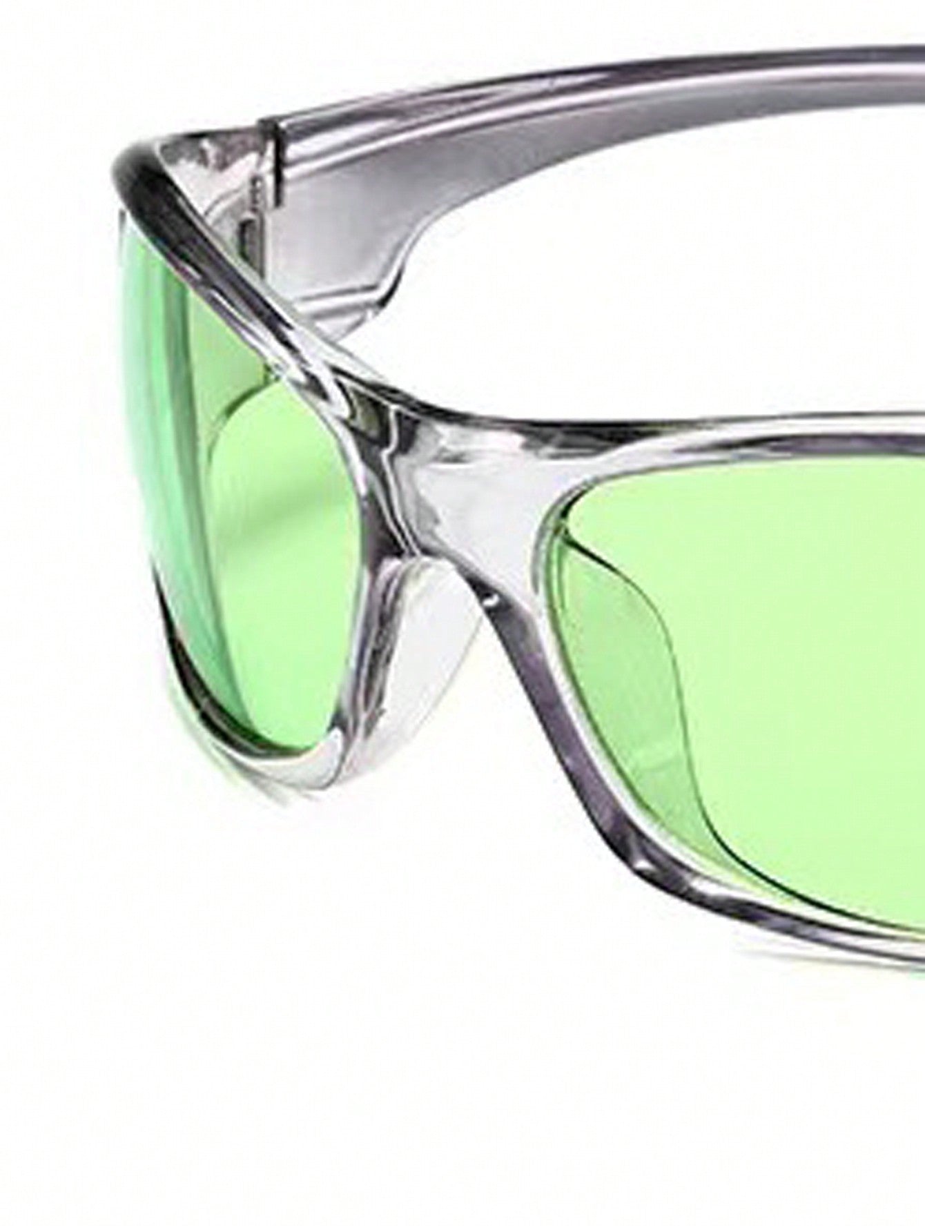 MEIRONG Y2K Green Retro Punk Oval Sunglasses for Women