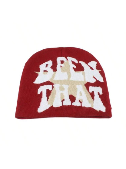 Unisex Winter Knitted Streetwear Beanie Ski Cap