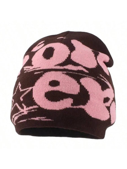 Women's Letters Embroidered Hip Hop Knitted Beanie