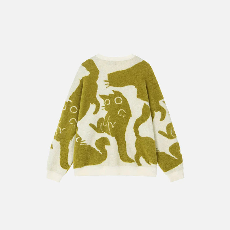 Mystic Cat Silhouettes Sweater