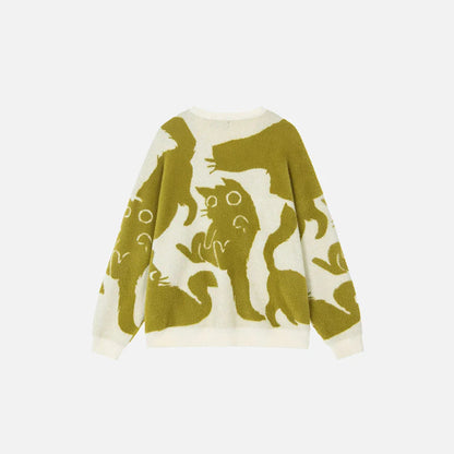 Mystic Cat Silhouettes Sweater