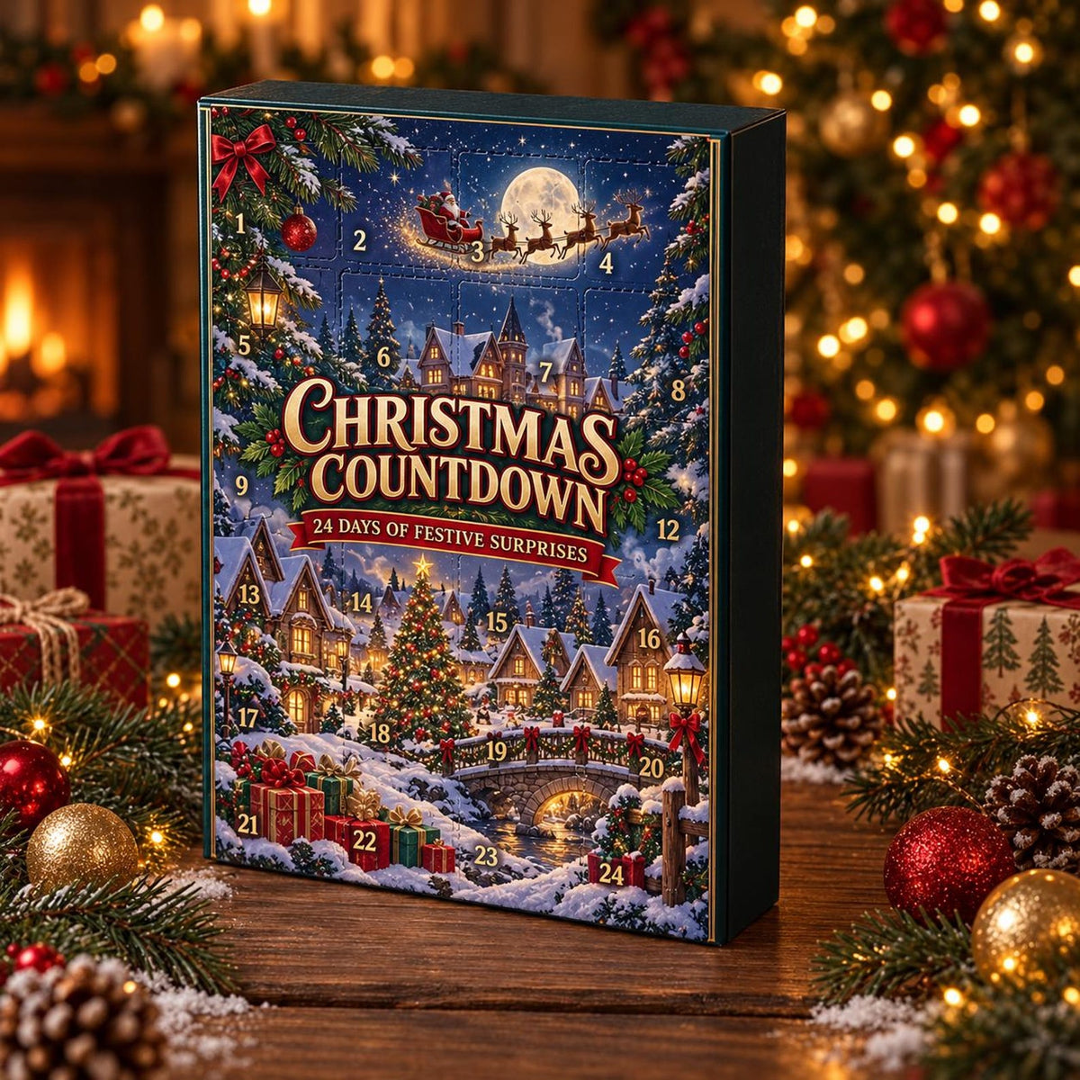 Personalized Cowboy Christmas Advent Calendar 2026, Western Holiday Countdown, Rustic Ranch Gift, Custom Name Christmas Box Ngoc Anh Ho Thi
