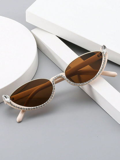 Women's Rhinestone Cat Eye Korean Style Glasses
