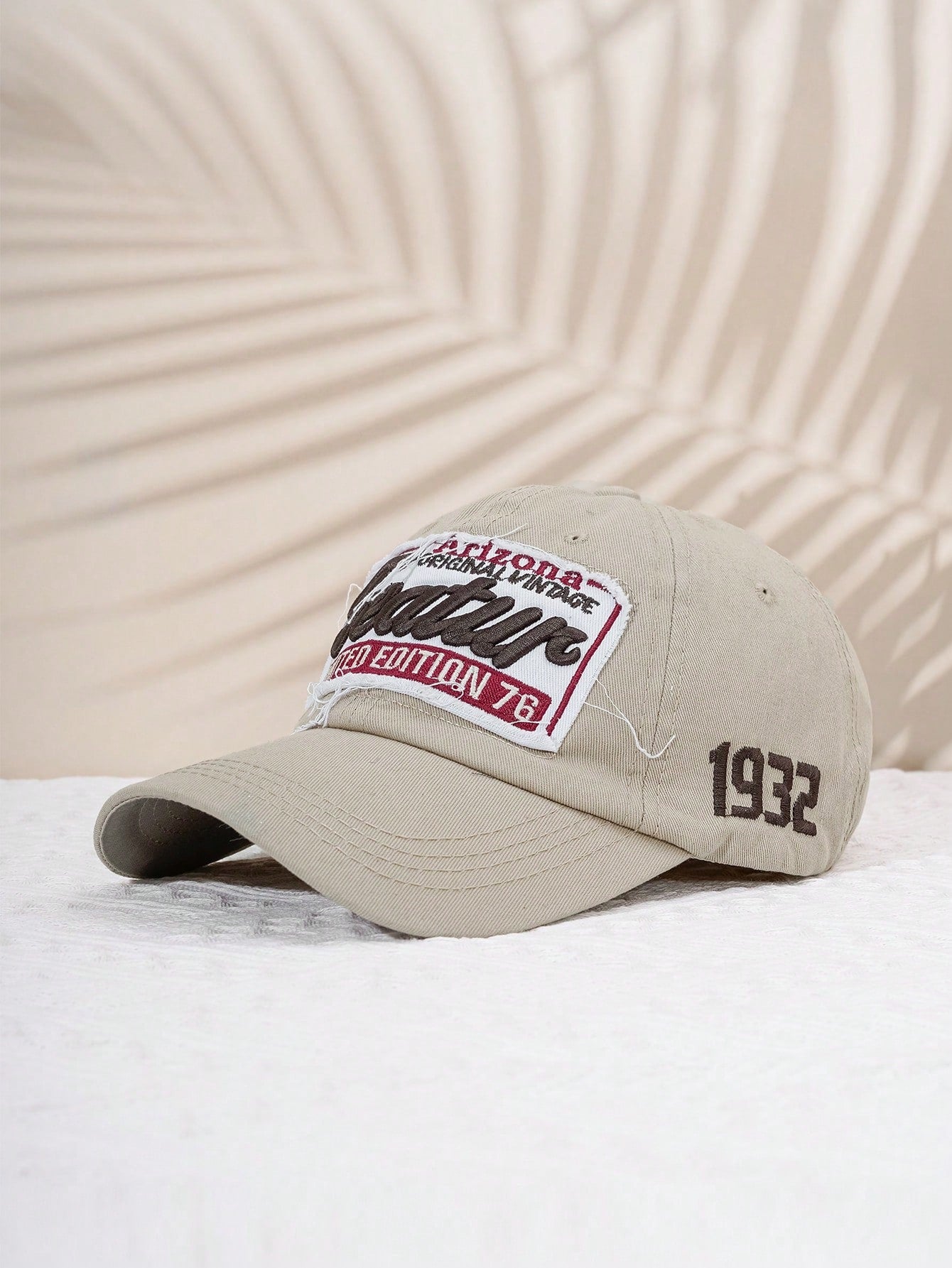 Letter Embroidered Adjustable Baseball Cap