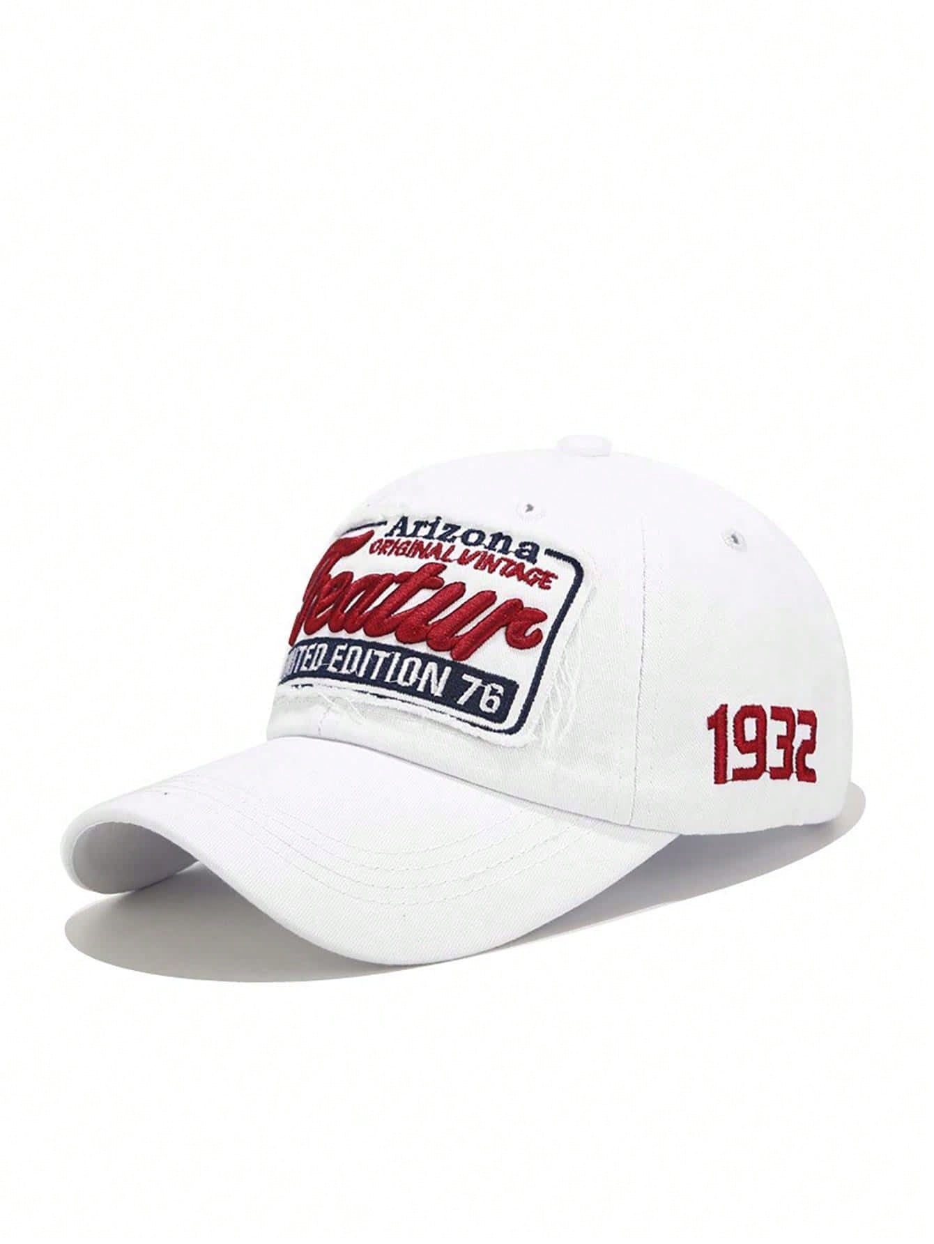 Letter Embroidered Adjustable Baseball Cap