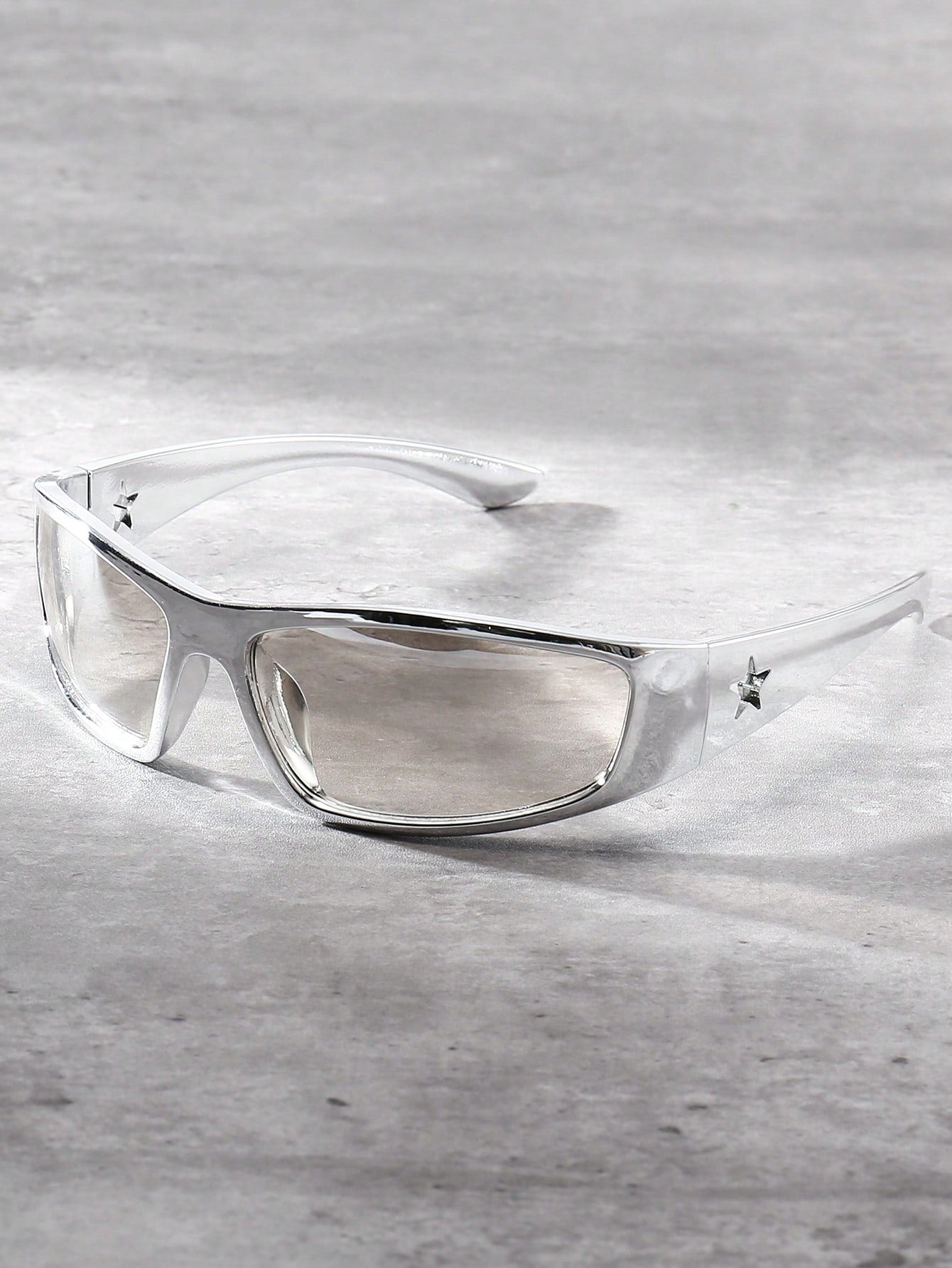 Y2K Unisex Futuristic Pentagram Star Fashion Glasses