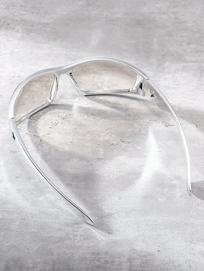 Y2K Unisex Futuristic Pentagram Star Fashion Glasses