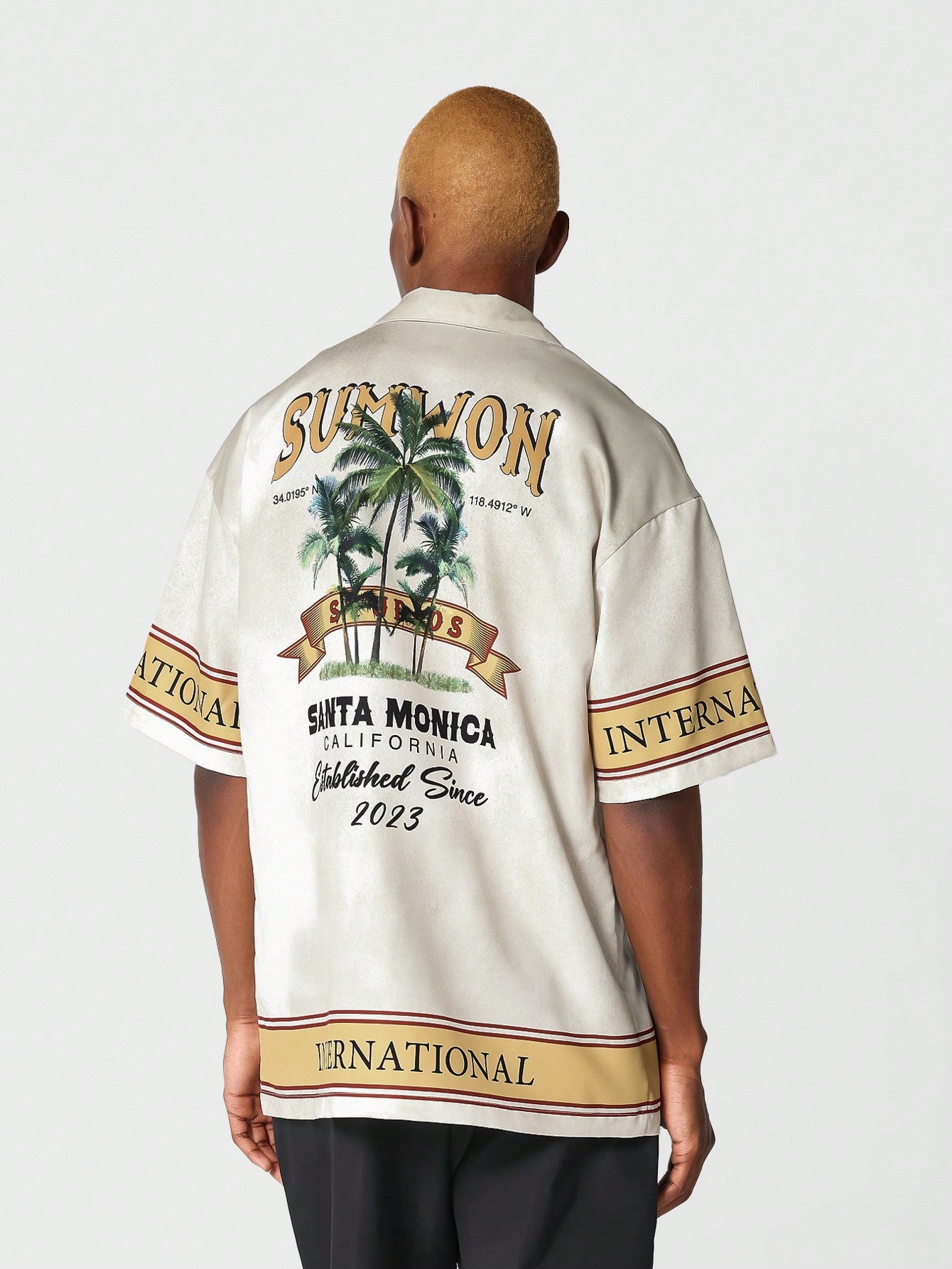 Relaxed Fit Tropical All-Over Print Shirt