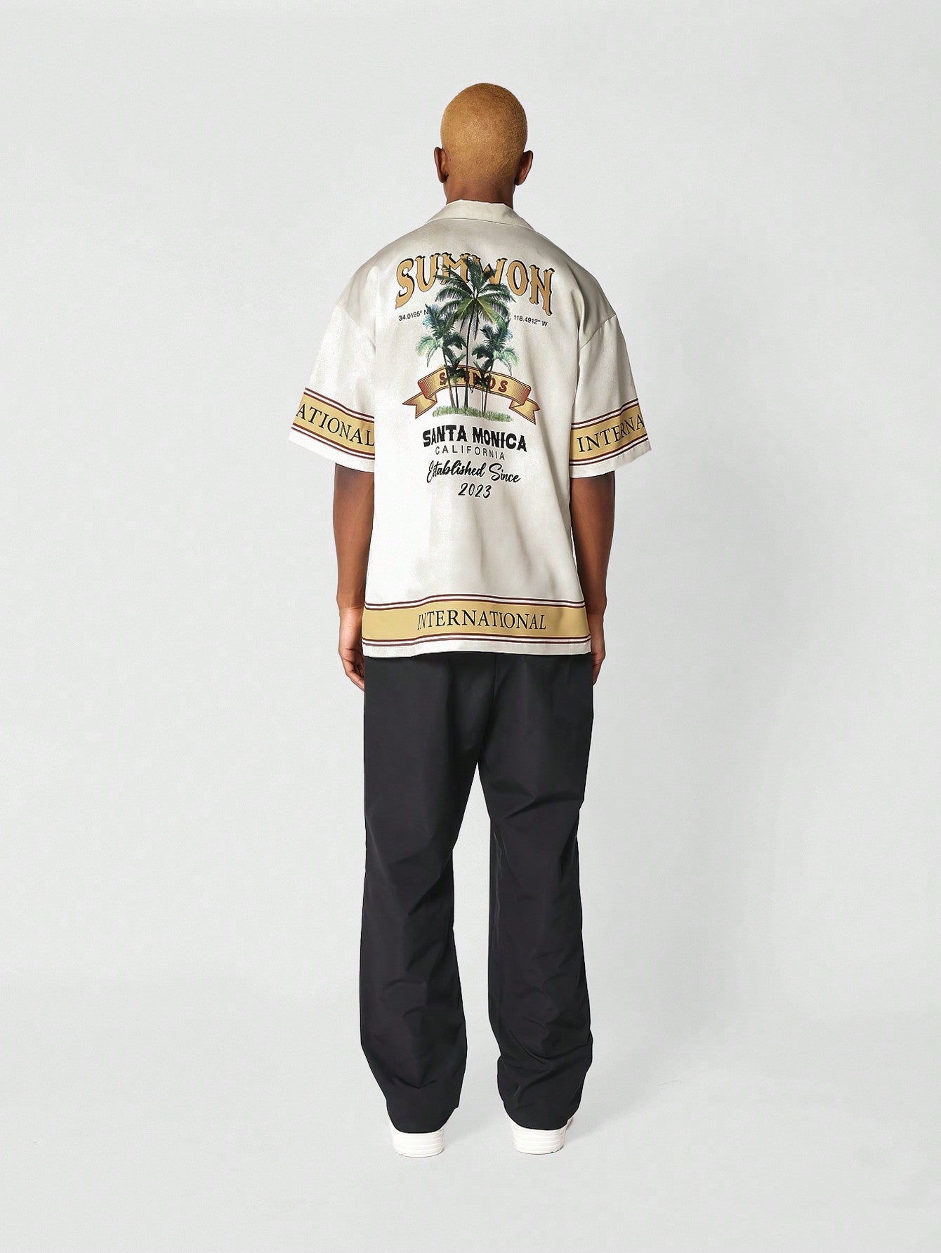 Relaxed Fit Tropical All-Over Print Shirt