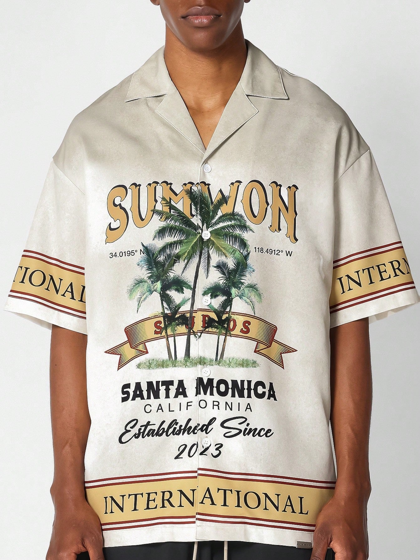 Relaxed Fit Tropical All-Over Print Shirt