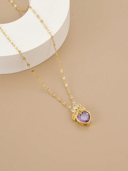 Stainless Steel Heart Necklace for Women – Gift for Mom & Valentine’s Day