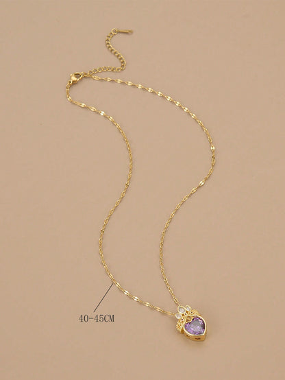 Stainless Steel Heart Necklace for Women – Gift for Mom & Valentine’s Day