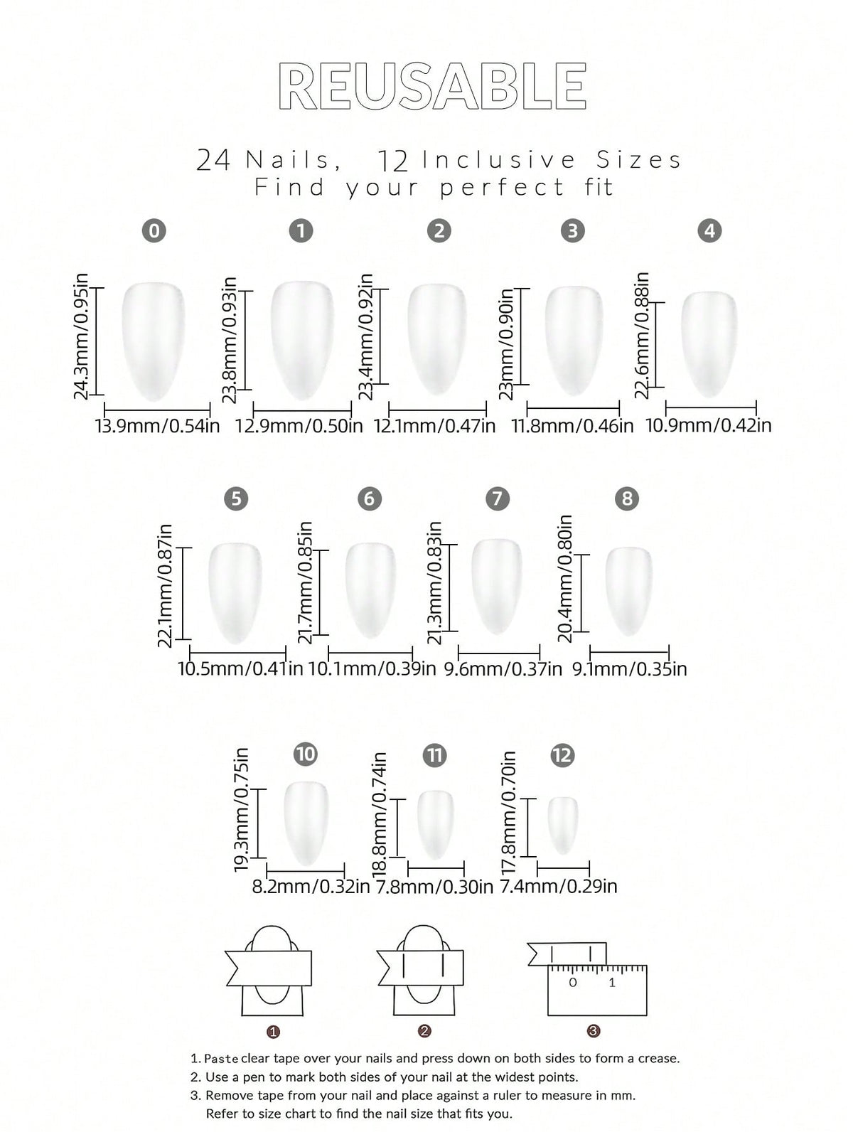 24pcs Medium Nude Cat Eye Shimmer Press-On Nails