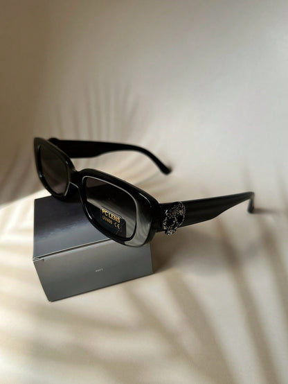 Wasteland Skull White Frame Hardcore Rock Sunglasses