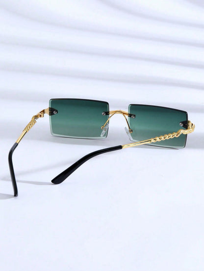 Serpent Frameless Geometric Fashion Sunglasses