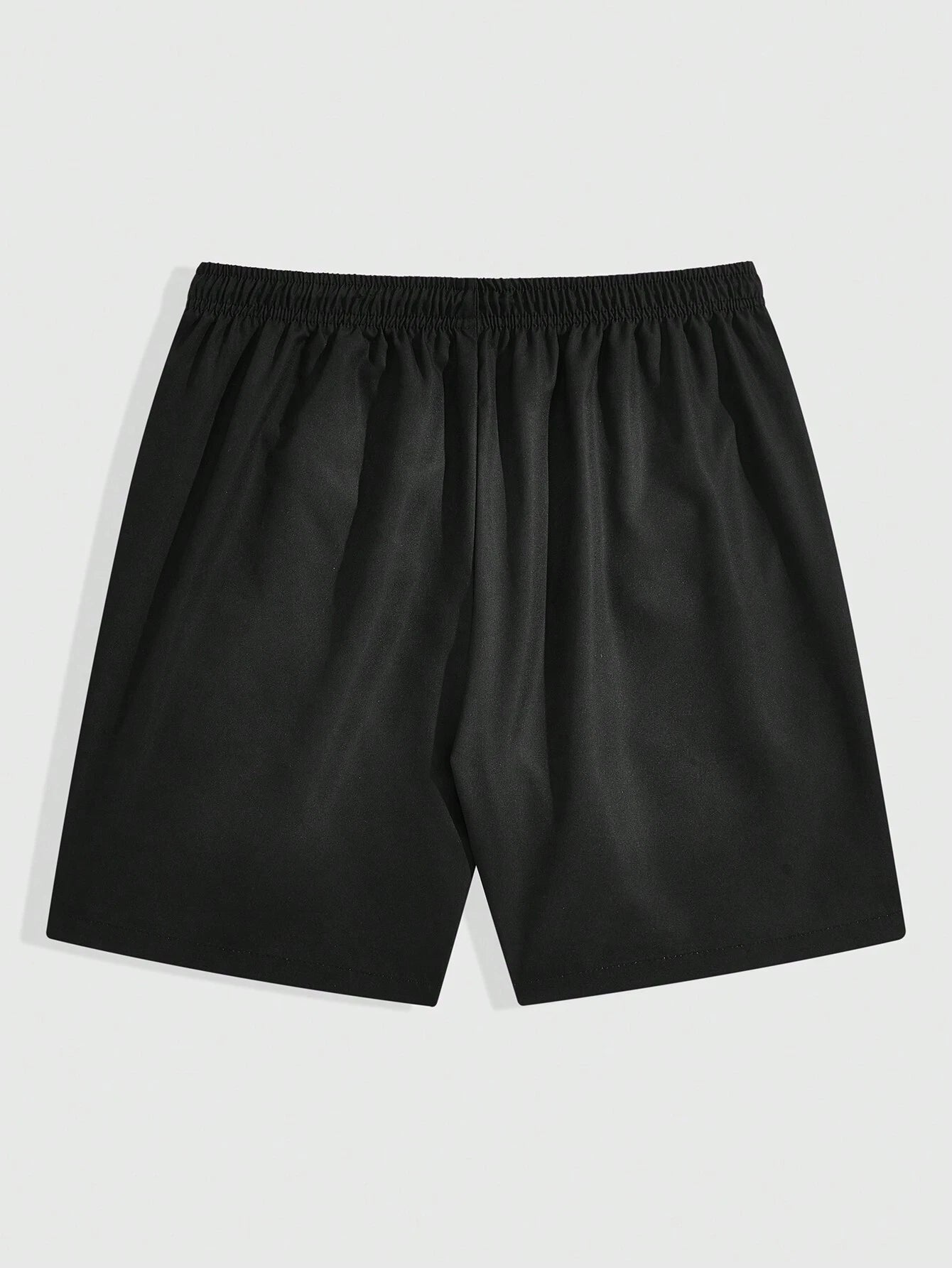 Men's Abstract Graphic Colorblock Drawstring Shorts