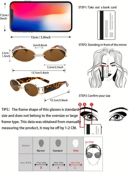 Tortoiseshell Oval Boho Fashion Glasses for Women