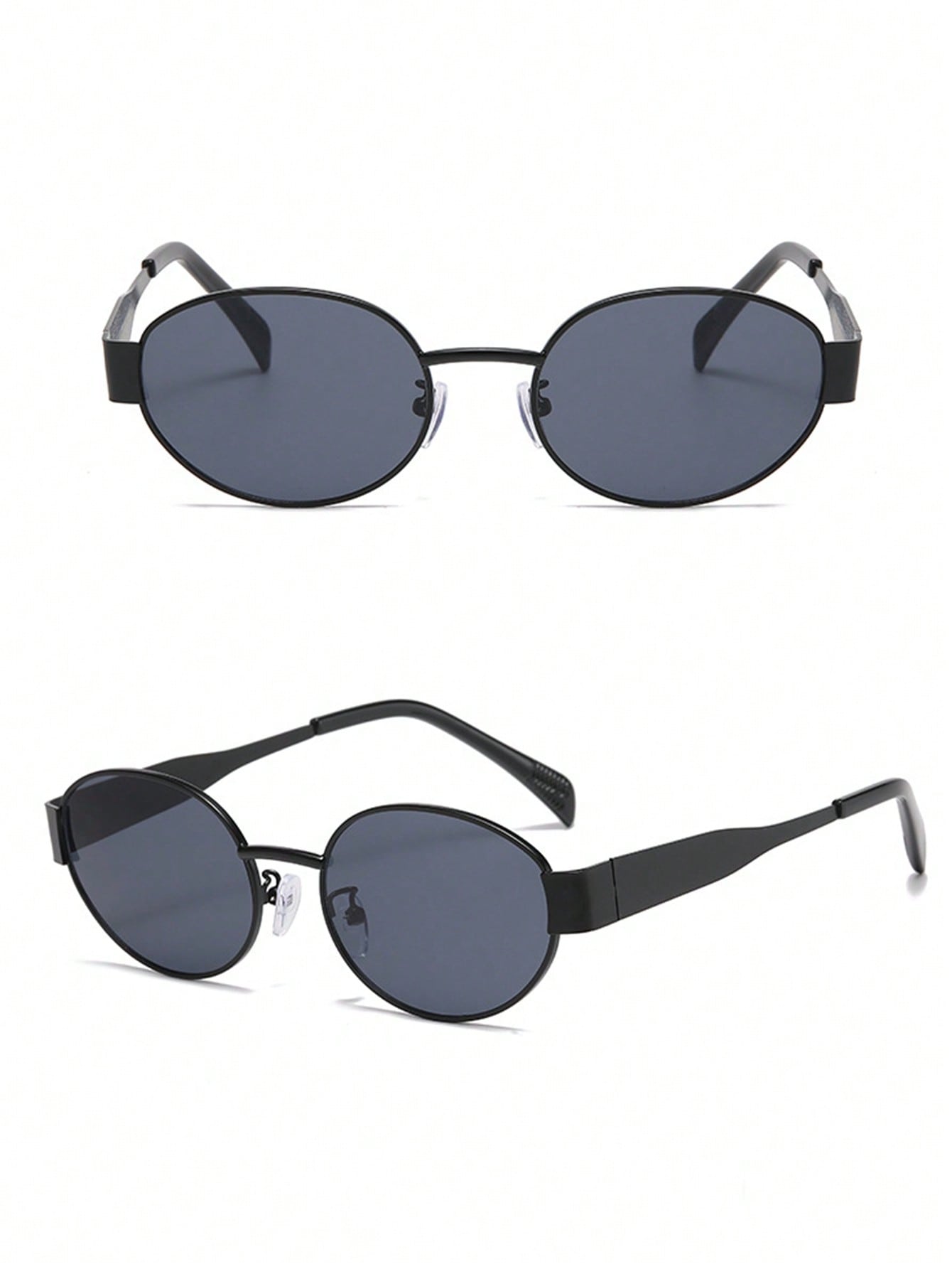 Retro Oval Metal Frame Personalized Fashion Glasses