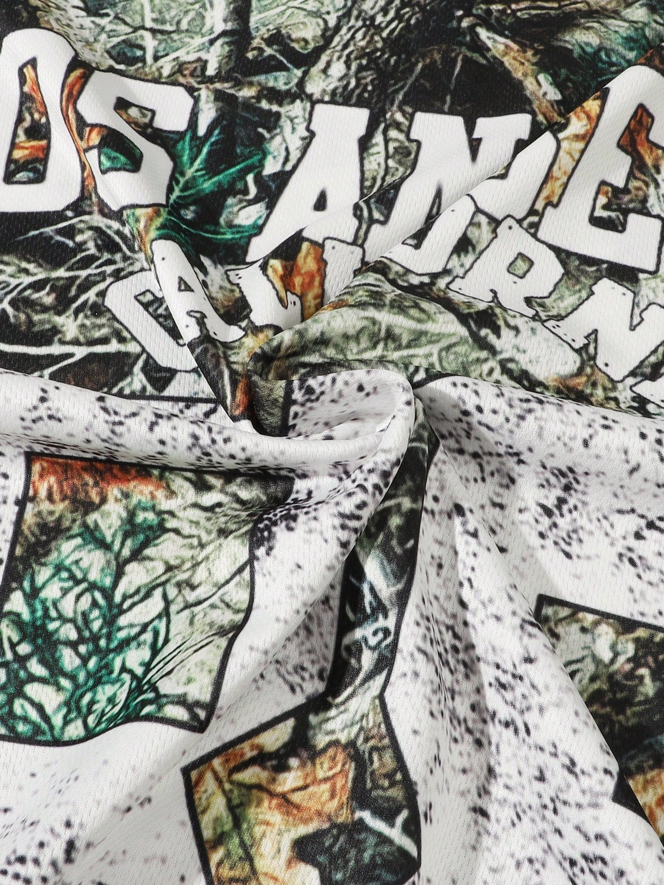 Street Life Dead Tree Camouflage Hip-Hop Streetwear Jersey