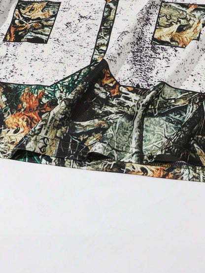 Street Life Dead Tree Camouflage Hip-Hop Streetwear Jersey