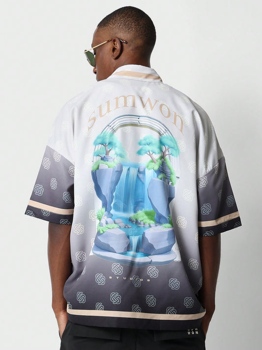 Men’s Relaxed Fit All-Over Print Short Sleeve Shirt