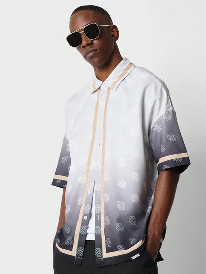 Men’s Relaxed Fit All-Over Print Short Sleeve Shirt